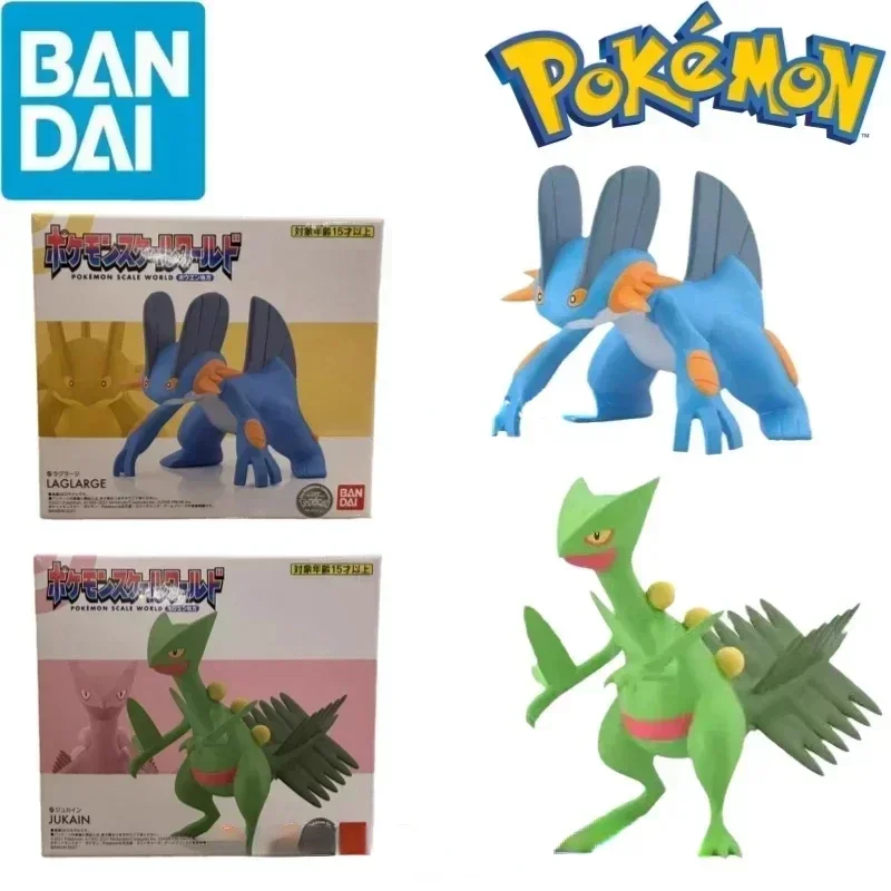 Bandai Original Scale World POKEMON Hoenn Region Swampert Sceptile Anime Figures Toys for Kids Gift Collectible Model Ornament