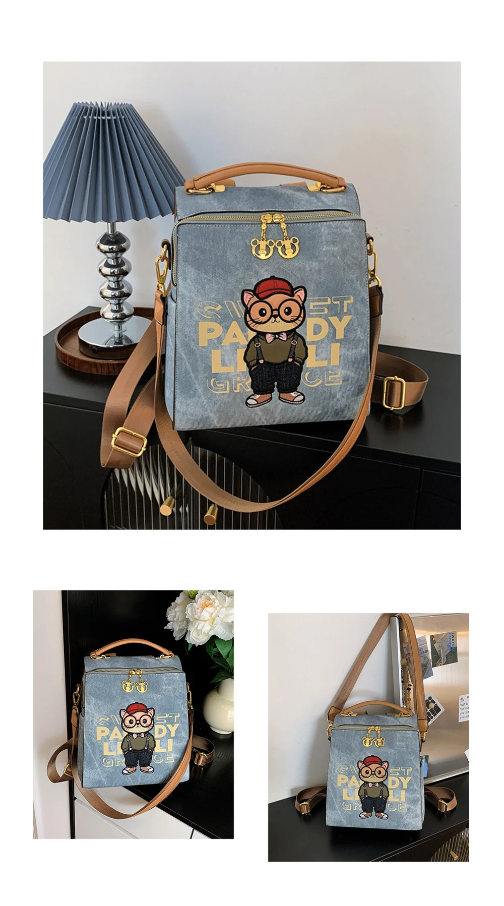 【Gran oferta】Mochila moderna, bolso de hombro para mujer, mochila de gran capacidad con cierre y bolso de mano informal con doble correa para los hombros.
