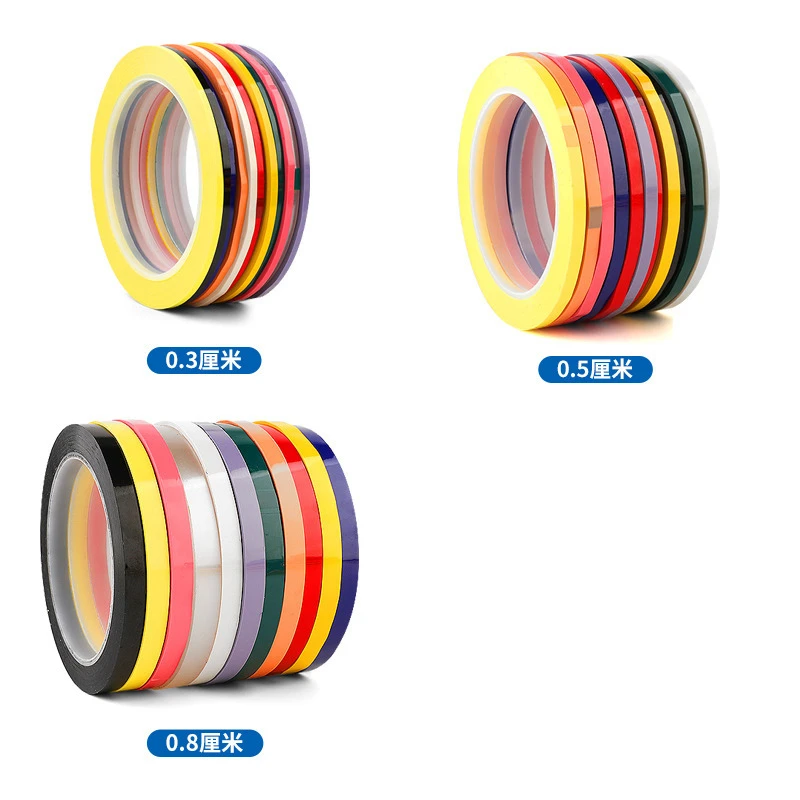 3/5/8mm Colorful Dental Instruments Identification Tape High Temperature Oral Cavity Material Identification Circle Tools Lab