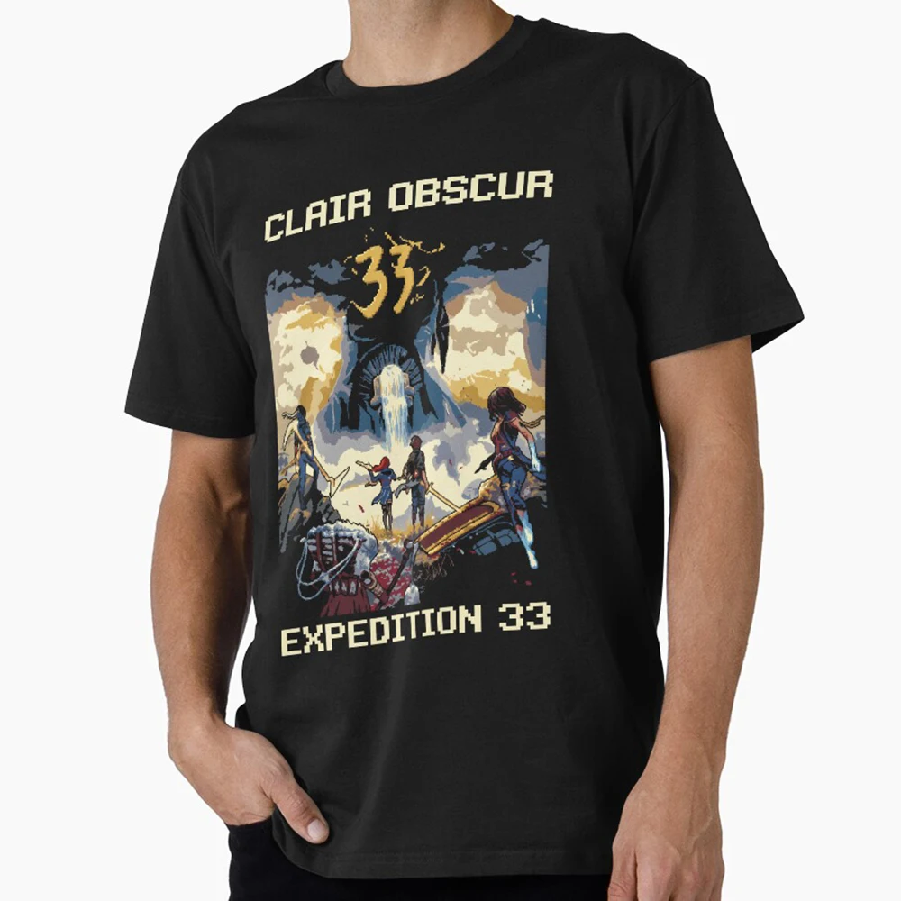 

8 bit The Paintress 0501 Clair Obscur Expedition 33 Gift Clothes for RPG gamer O-Neck Short Sleeve Graphic T-Shirt All size tops