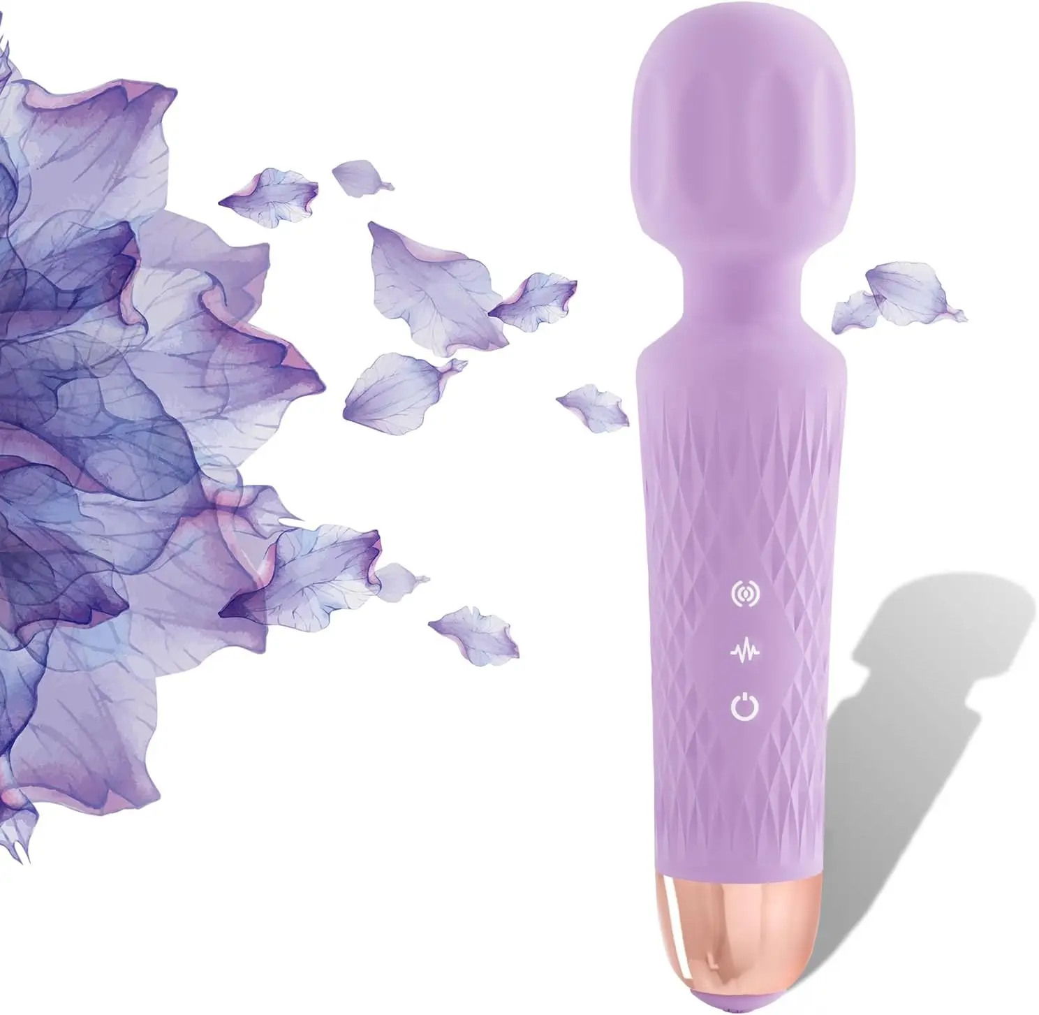 The Original 3-in-1 Personal Massager - Cordless, 2 hrs Continuous Vibration - Quiet & Waterproof - Vibrating Wand for Neck,