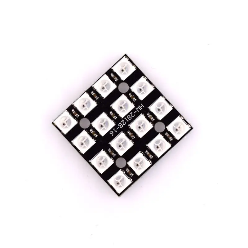 16Bit RGB 4x4 4*4 LED WS2812B WS2812 5050 RGB LED Matrix Integrated Drive Drivers Board LED Module