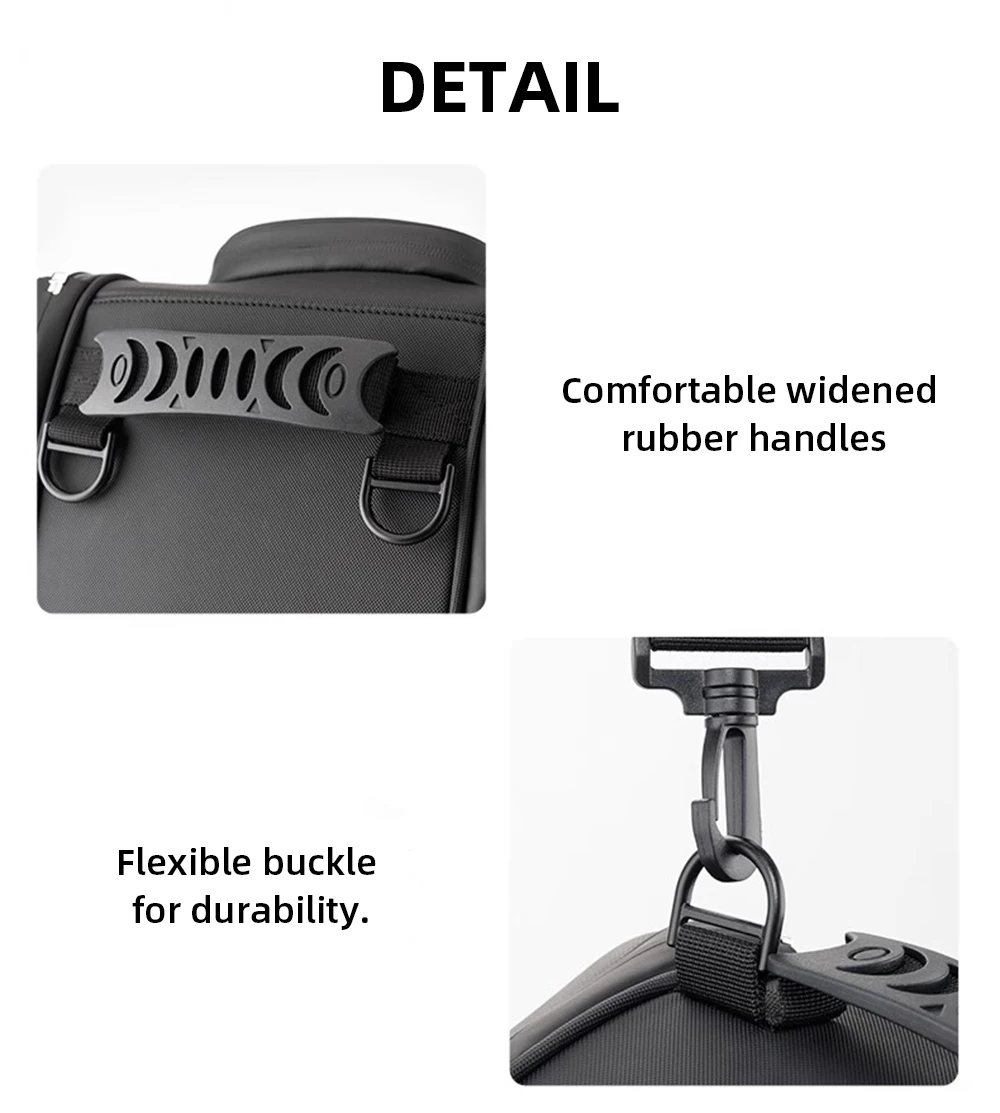 Roller-Tankrucksack EVA Hartschalen-Motorrad-Tunnel-Pedaltasche Satteltasche für Yamaha XMAX 125 250 300 400 NMAX 125 155 160 – Detail 11