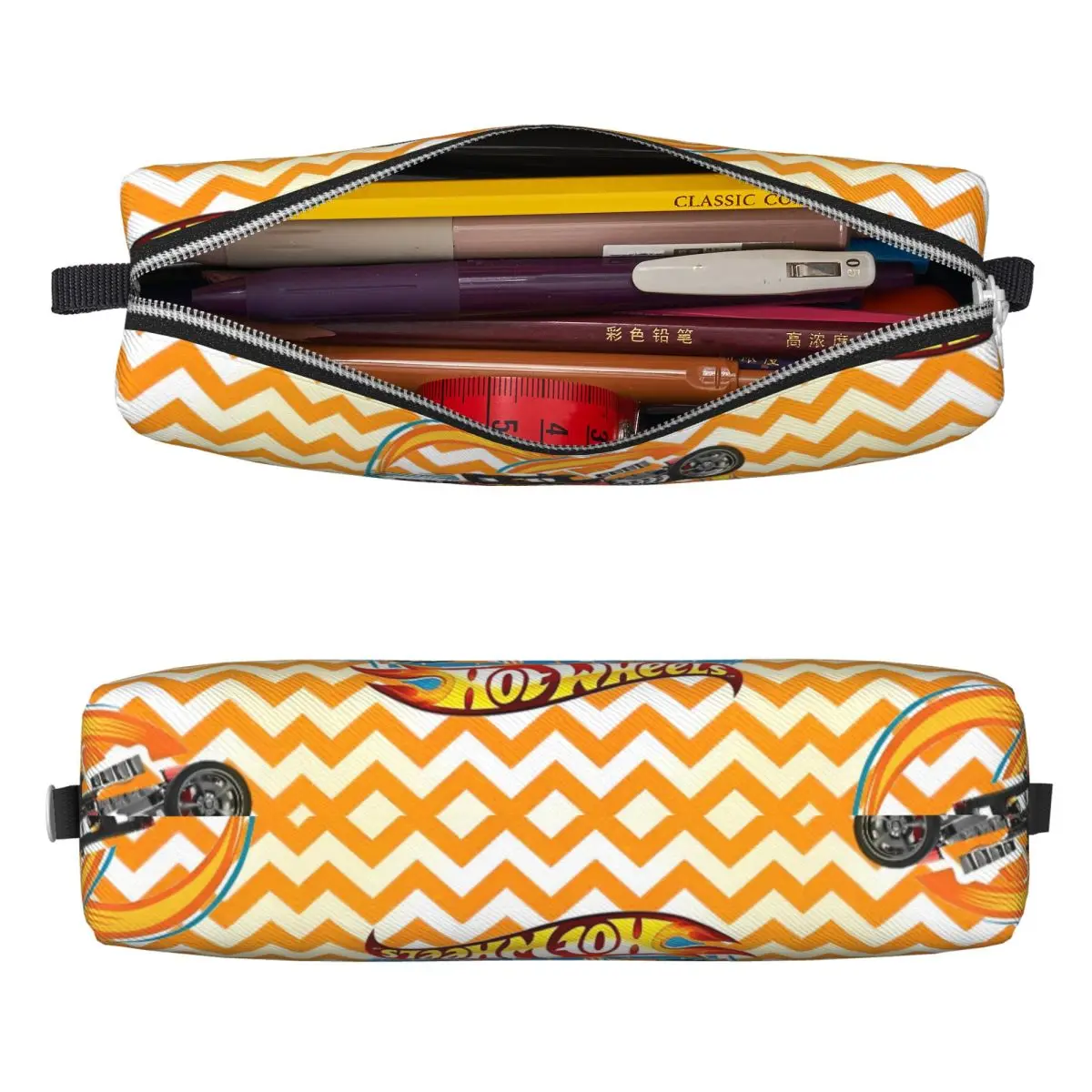 Cartoon Racing Hot Wheelss Unleashed Astuccio per matite Astuccio portapenne per ragazze Ragazzi Borse Studenti Scuola di cancelleria cosmetica