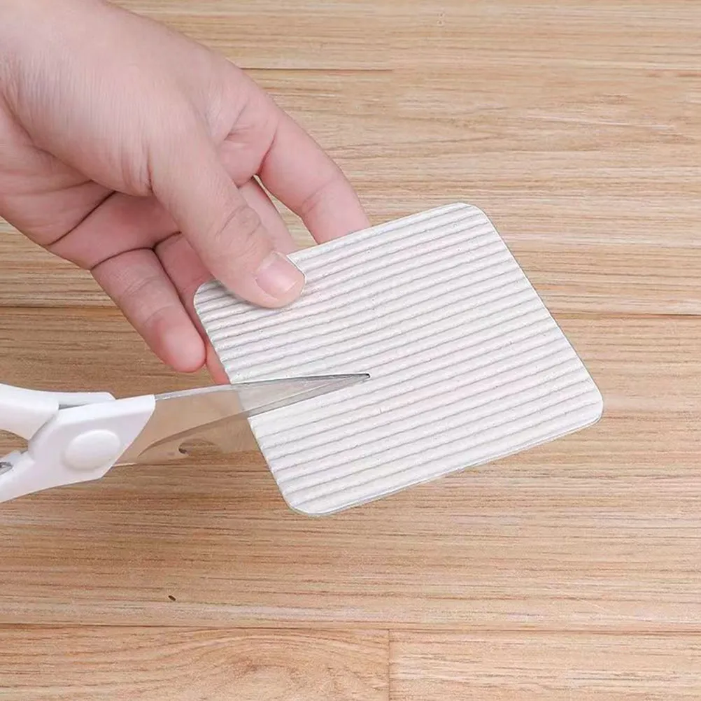 Afbeelding 5: 4 stuks eenvoudig aan te brengen tapijttape, antislip tapijtgrijper voor keuken, badkamer, kantoor, thuisgebruik, houdt tapijten vast op hardhout en laminaat.