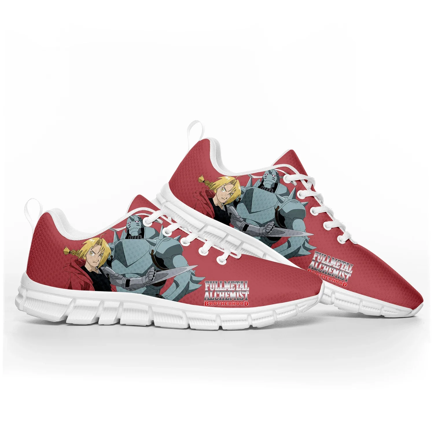 Edward Elric Fullmetal Alchemis Sportschoenen Heren Dames Tiener Kinderen Kinderen Sneakers Custom Hoge Kwaliteit Paar Casual Schoen