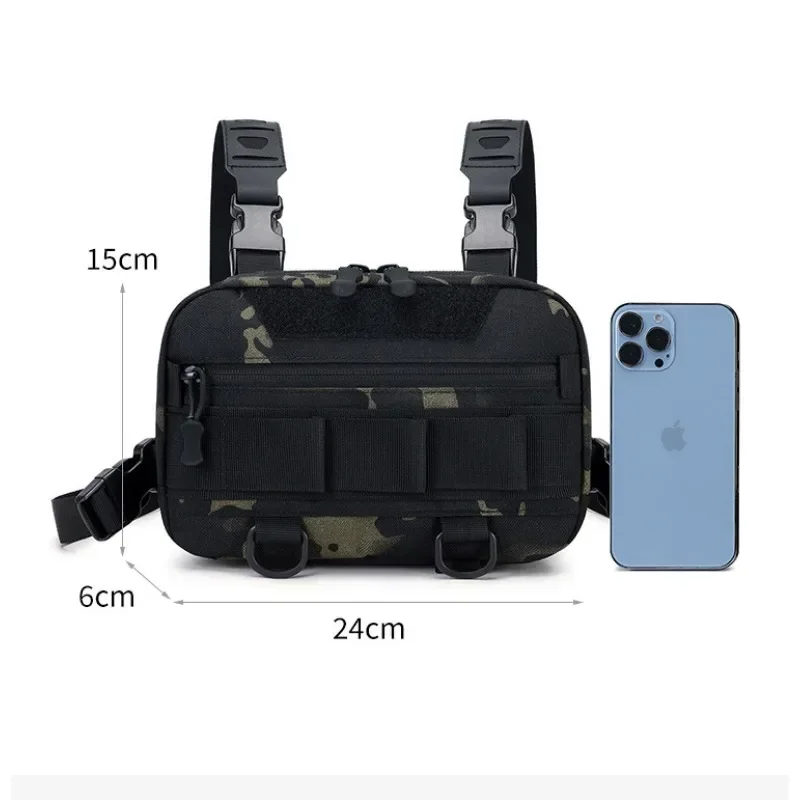 Waterproof Molle Nylon Climbing Camping Backpacks Outdoor Travel Vest Backpack Fanny Pack Fishing Chest Bag Men's Tactical Bags