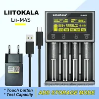 LiitoKala Lii-M4S 18650 Battery Charger LCD Multifunctional For 3.7V 1.2V 26650 21700 14500 18350 17500 AA AAA A C And Other