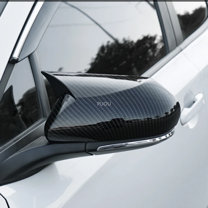 For Toyota C-HR C HR CHR 2016 2017 2018 ABS Carbon Fiber Fog Light Lamp Handle Side Wing Rear View Cover tailight cover