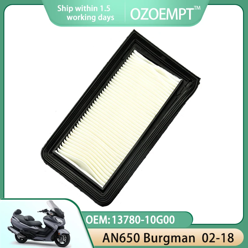 

Воздушный фильтр для мотоцикла OZOEMPT подходит для AN650 Burgman 02-18 OEM:13780-10G00