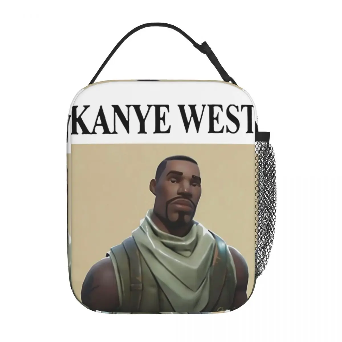 Lunch Boxes Funny Kanye West Meme Accessories Hip Hop Rap Style Food Box Causal Thermal Cooler Lunch Box For School