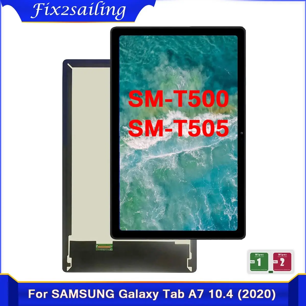 For Samsung Galaxy Tab A7 10.4 (2020) SM-T500 SM-T505 LCD Display Touch Screen Digitizer Assembly Panel Replacement Parts