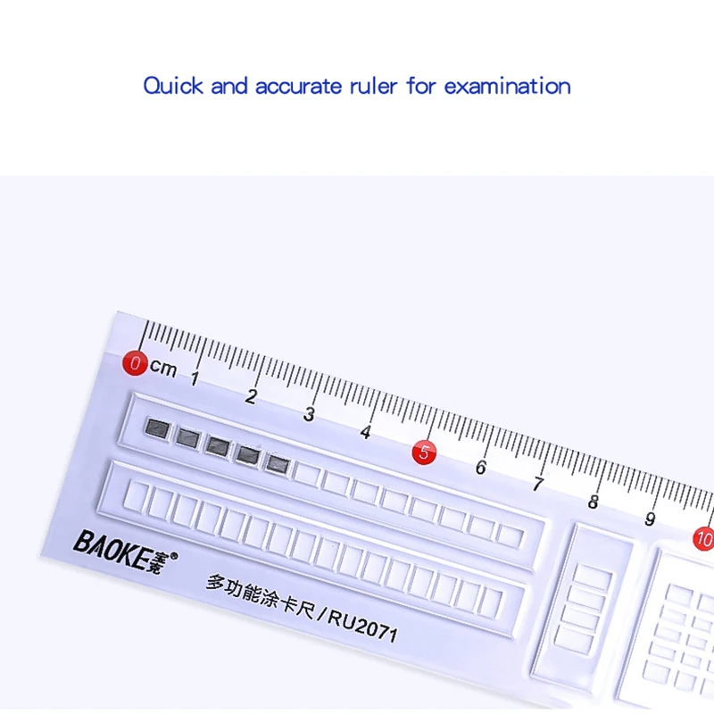 1pcs Simple STYLE 20cm Transparent Simple Ruler Square Ruler Cute Stationery Drawing Supplies Stationery School Supplies