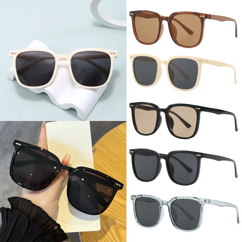 1pcs/5pcs Retro Square Frame Sunglasses Sets Women Classics Outdoor Sports Sunshade Minimalist Design Retro Eyeglasses UV400
