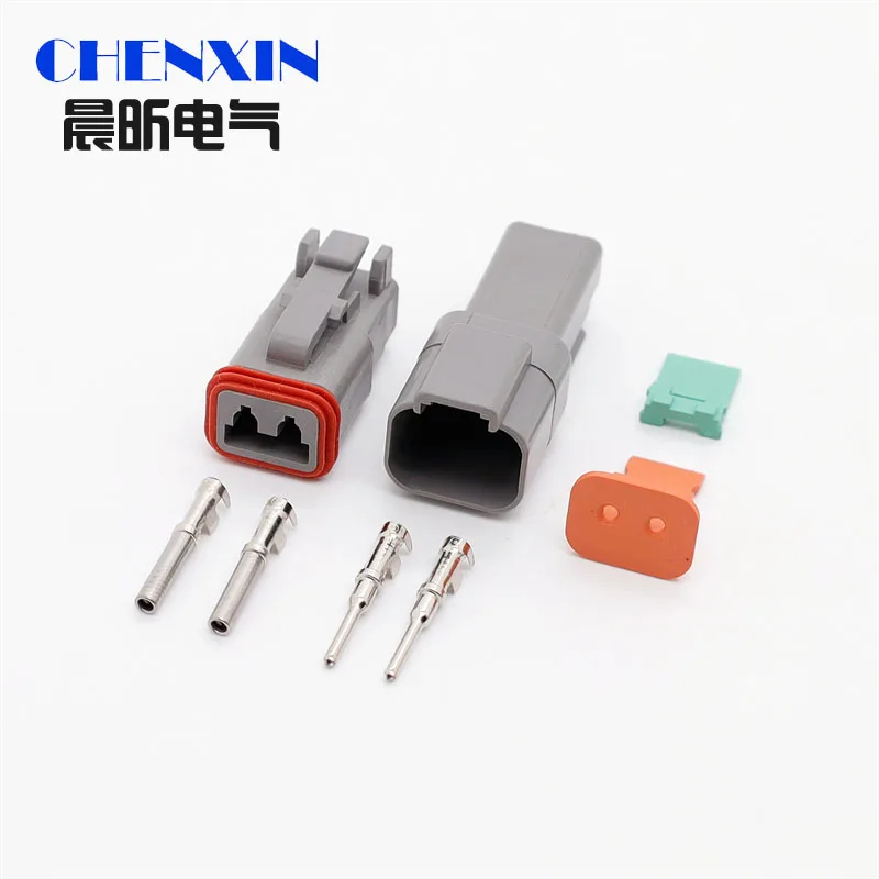 car accessory2 Pin connector DT06-2S DT04-2P Male or Female Auto Waterproof Connector Automotive Sealed Plug