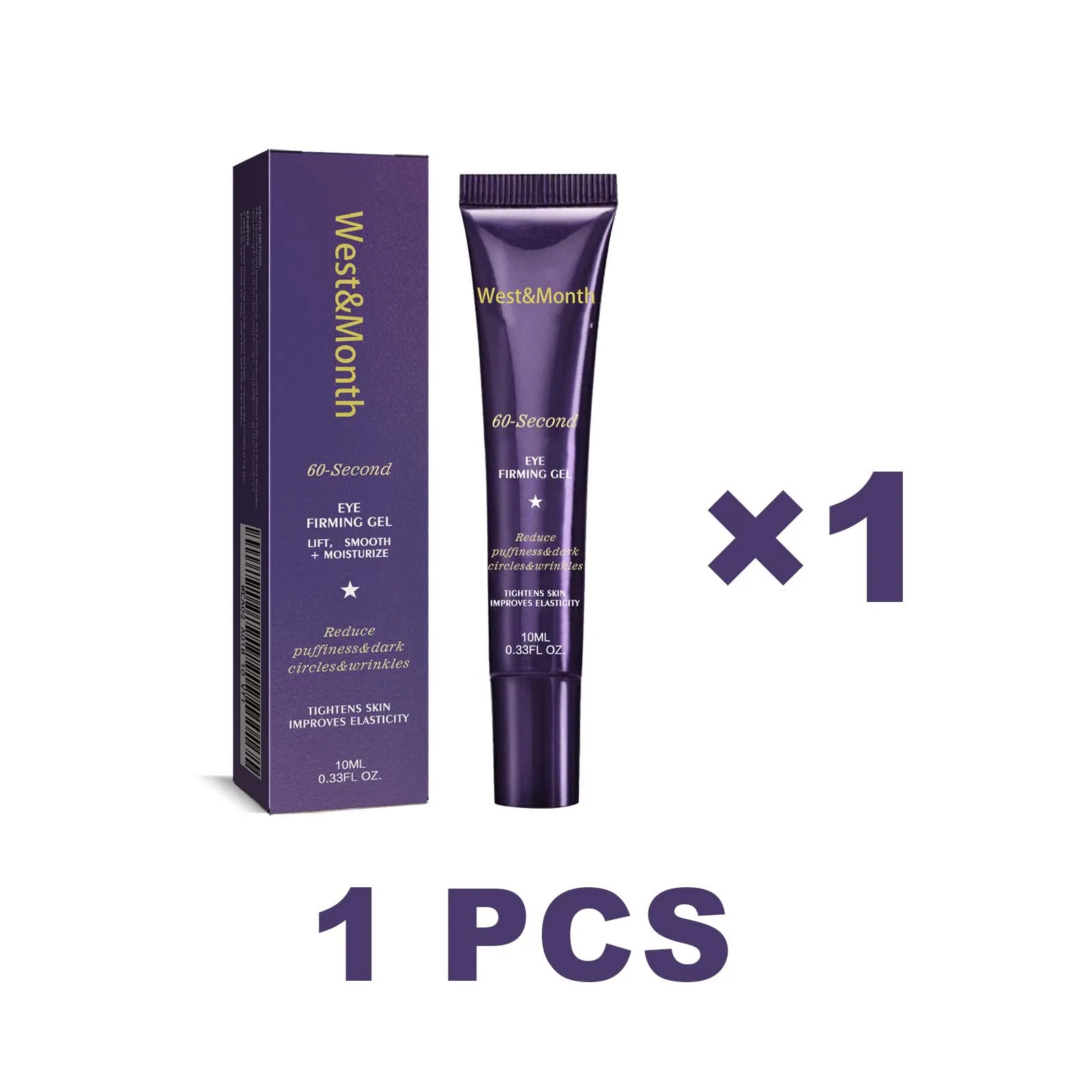 60 Second Eye Firming Gel voor donkere kringen, wallen, anti-aging, tegen rimpels, verstevigende oogcrème voor huidelasticiteit 10ml