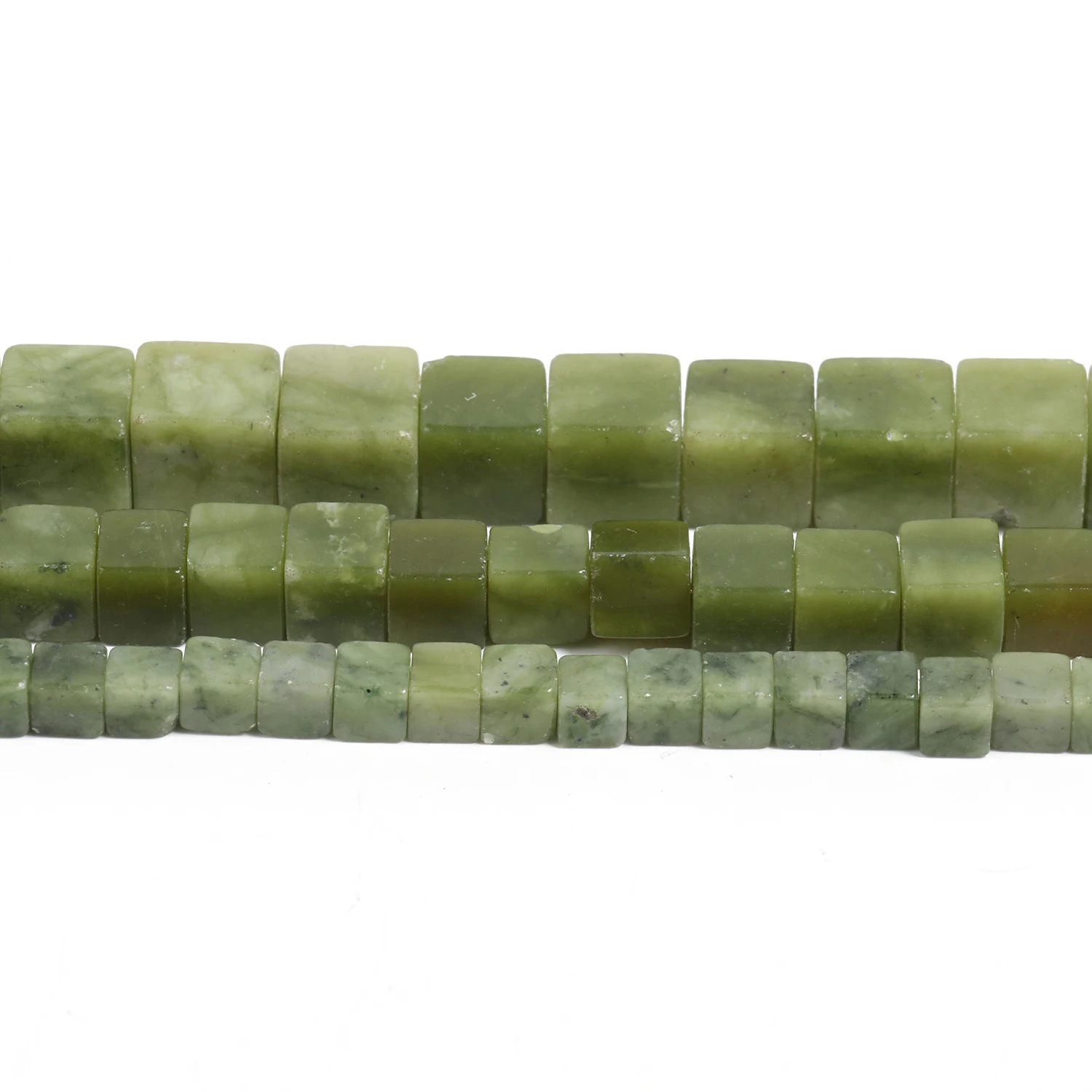 Wholesale Natural Canada Jade Stone Beads 4mm 6mm 8mm Charms Square Loose Cube Beads For Jewelry Making Diy Bracelet 15inches