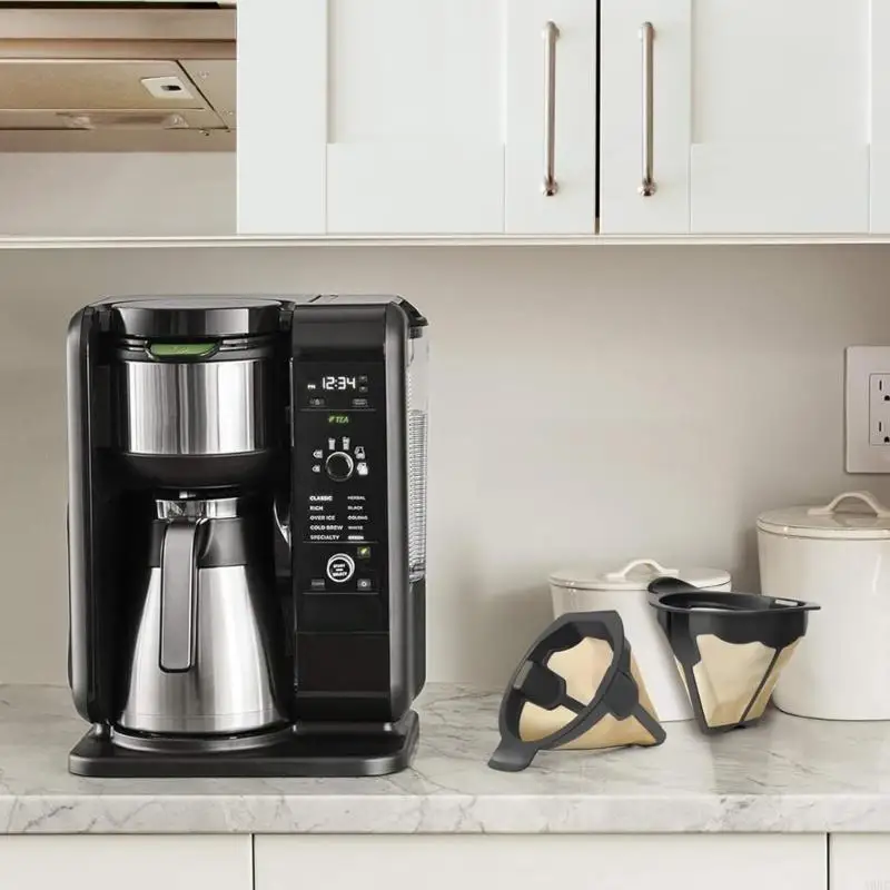 A0NC Professional Coffee Filter Fliter Mesh Easy Cleansing Powder Bow