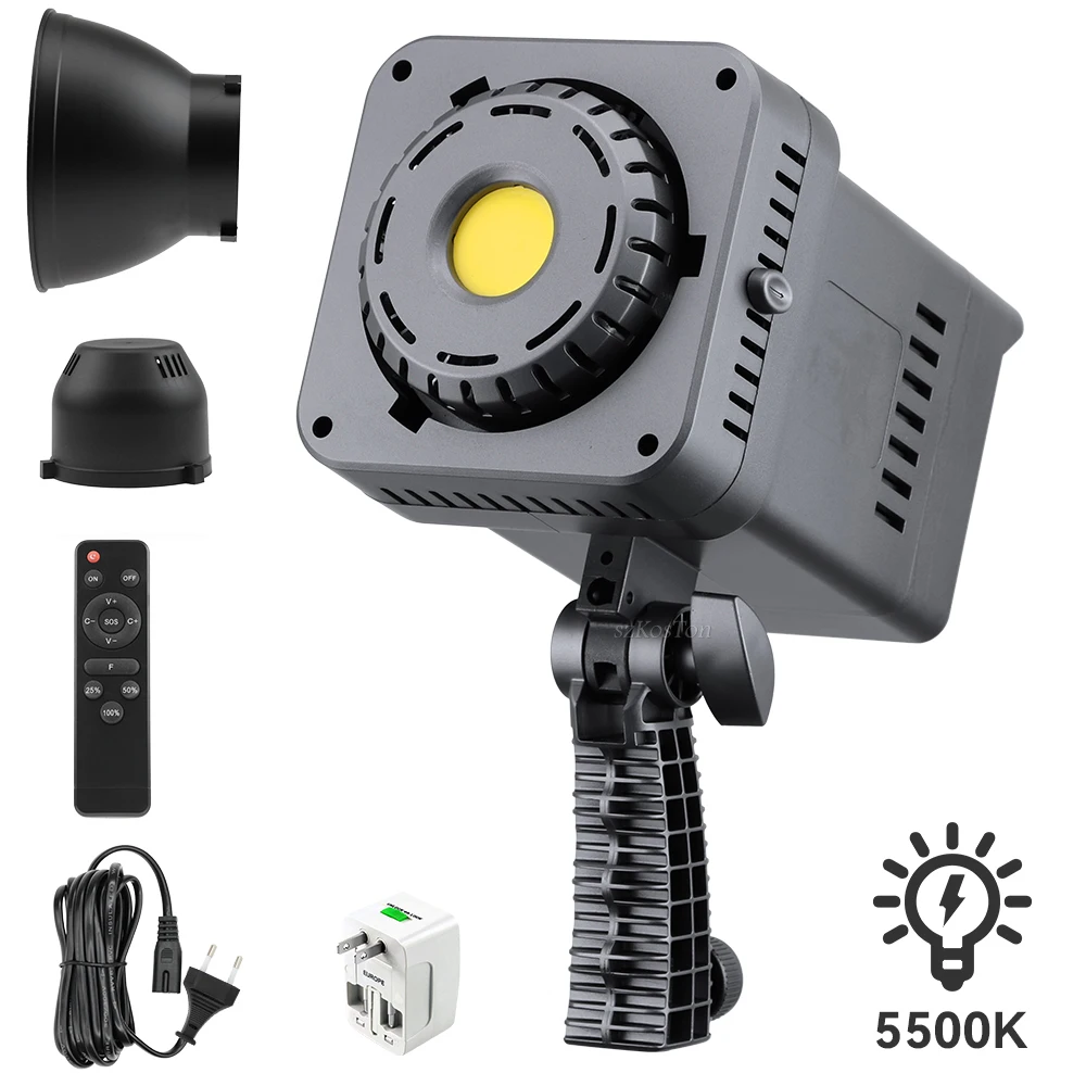 

Professional 100W LED Video Light 5500K 15000LM With Remote Control For Studio Recording Photography Portrait Shooting Fill Lamp