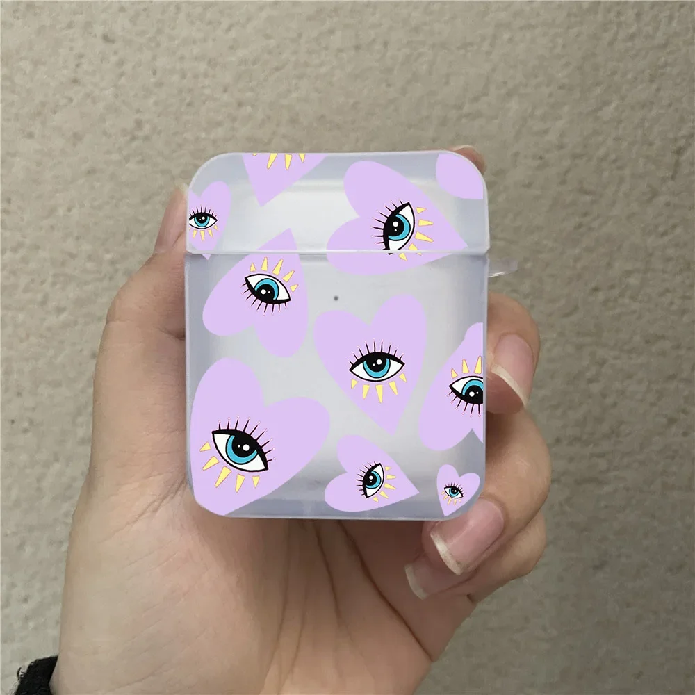 Fashion Lucky Eye Blue Evil Eye Print Etui na słuchawki bezprzewodowe Airpods 4 2 3 Pro Pokrowiec na słuchawki Air Pods Pro2 Akcesoria