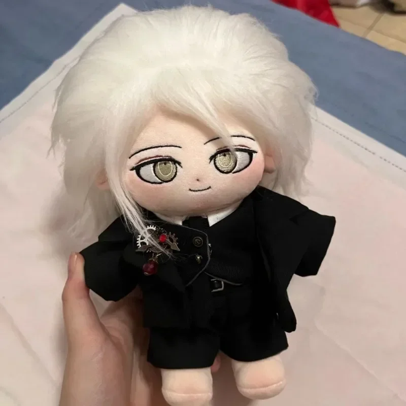 20cm Anime Plush Stuffed Doll Game V2 Nagito Komaeda Kawaii Cosplay Body With Skeleton Cartoon Plushies Toy Fans Collection Gift