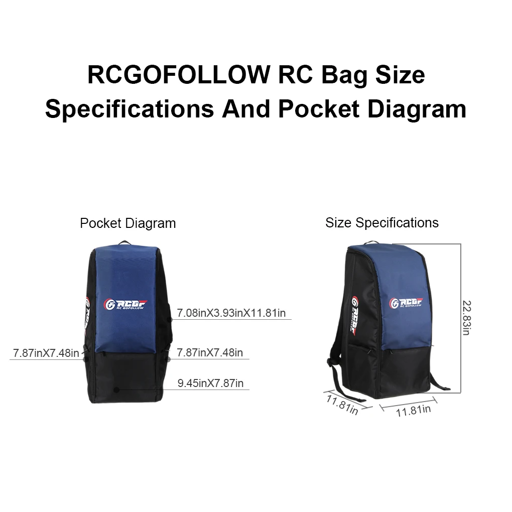 Fine Workmanship RC Car Carrying Bag Large Capacity Lightweight And Portable Wear Resistant