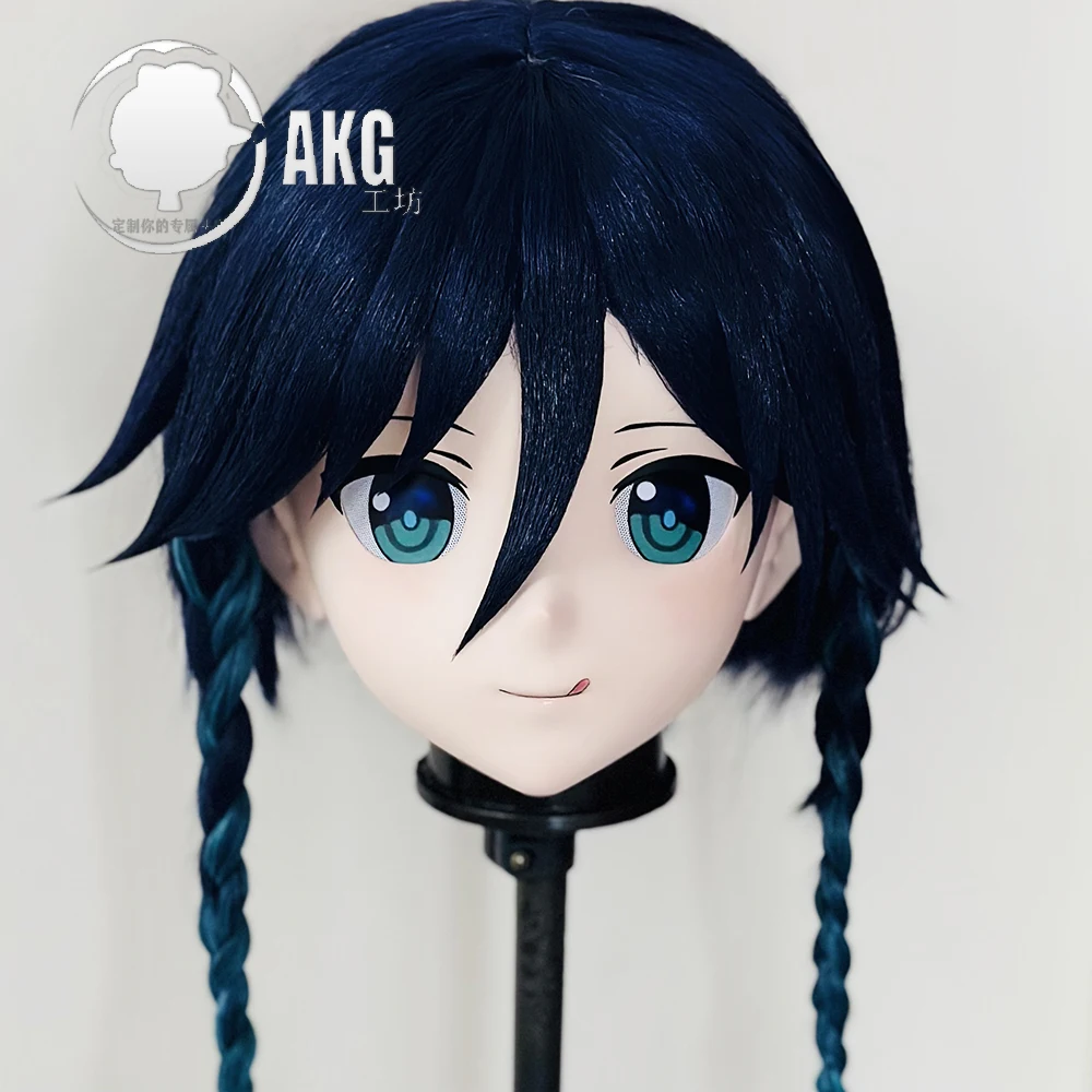 

(Al228)Customize Character Crossdressing Female/Girl Resin Full/Half Head With Lock Anime Cosplay Japanese Animego Kigurumi Mask