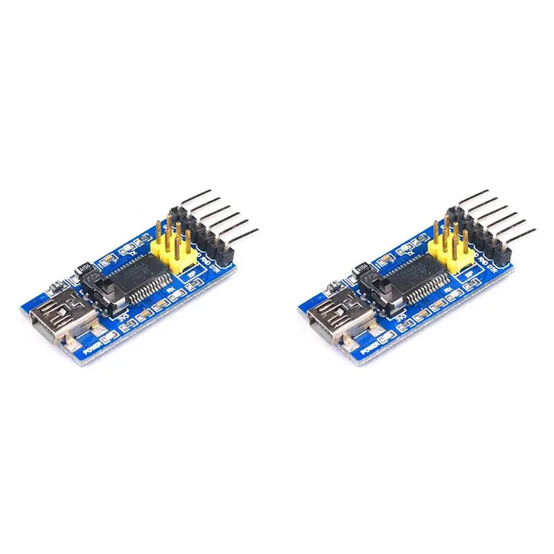 

Exquisite-2X FT232RL Module FTDI USB To TTL 5V 3.3V Debugger Download Cable To Serial Adapter Module For Arduino, FT232RL Blue