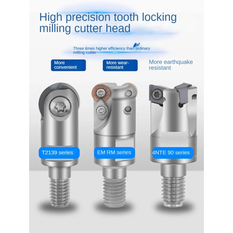 TE90 High-Speed Thread Milling Head EMR4R/5R/6R, Tungsten Steel Vibration-Resistant for Precision Finishing T2139