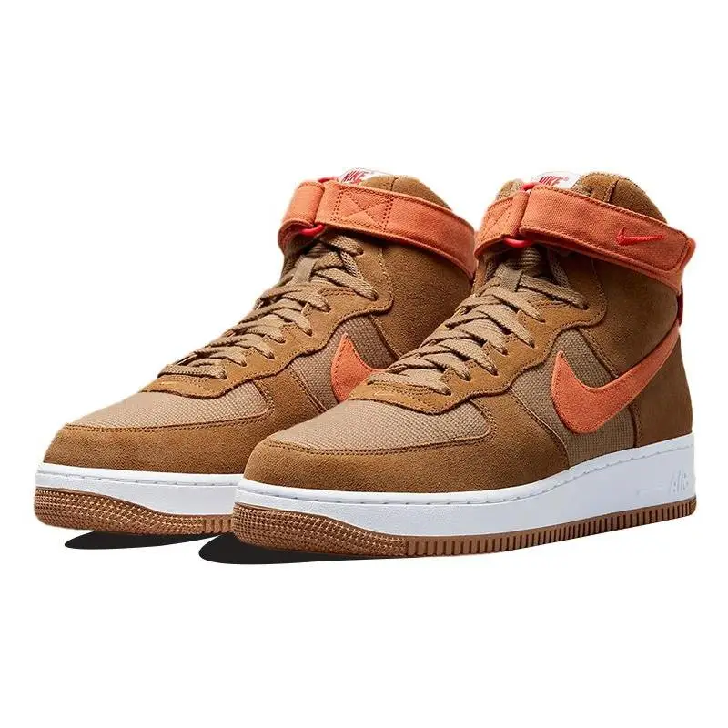 Nike Nike Air Force 1สูง '07 LX รองเท้าผ้าใบ Driftwood Hot curry' รองเท้า DH7566-200