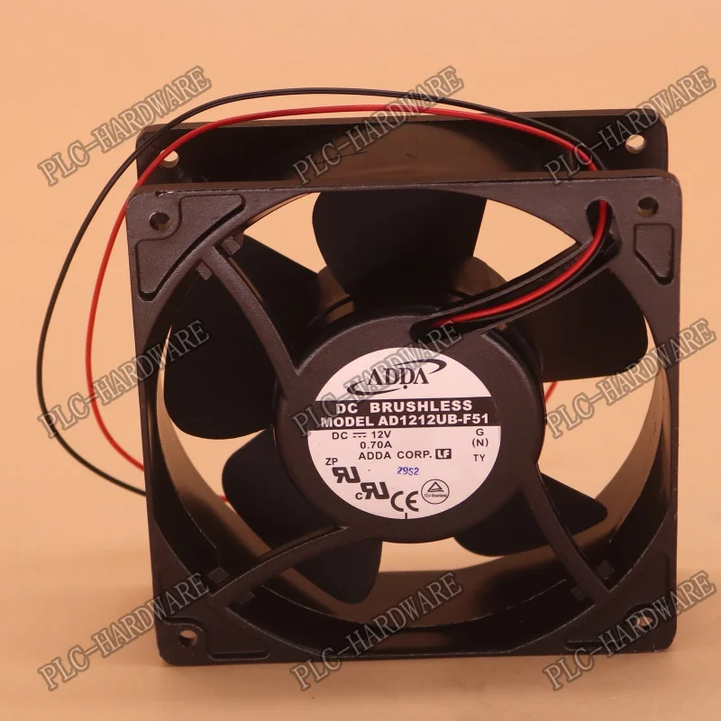 

M New ADDA AD1212UB-F51 DC12V 0.70A 2-Wire Cooling Fan#QW