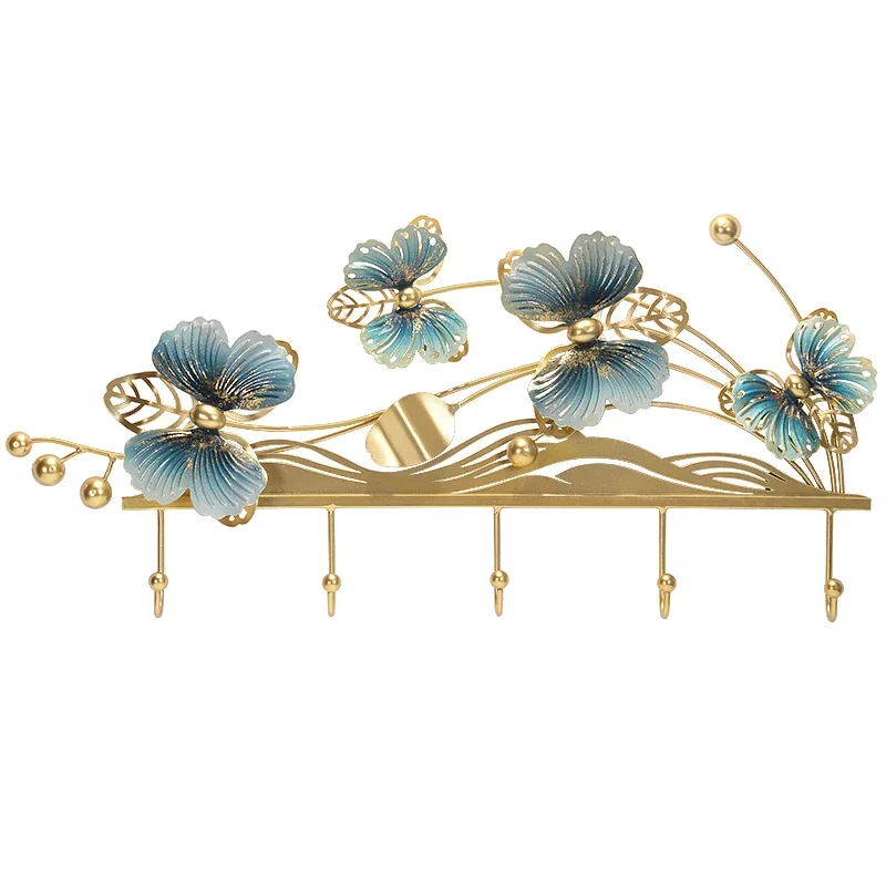 

Роскошные вешалки, подвесная золотая сумка для хранения, шарф, шляпа, настенная вешалка, мебель для прихожей