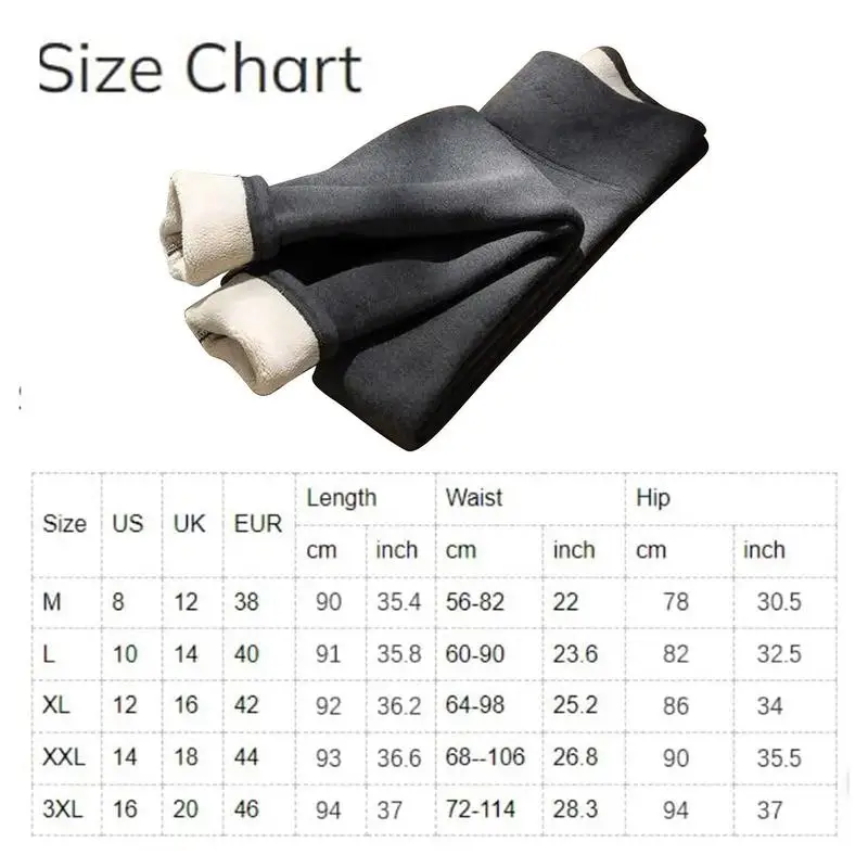 Winter Thermal Pants For Women High Waisted Trouser Tummy Control Women's Yoga Leggings For Gym Exercise Home Running Workout