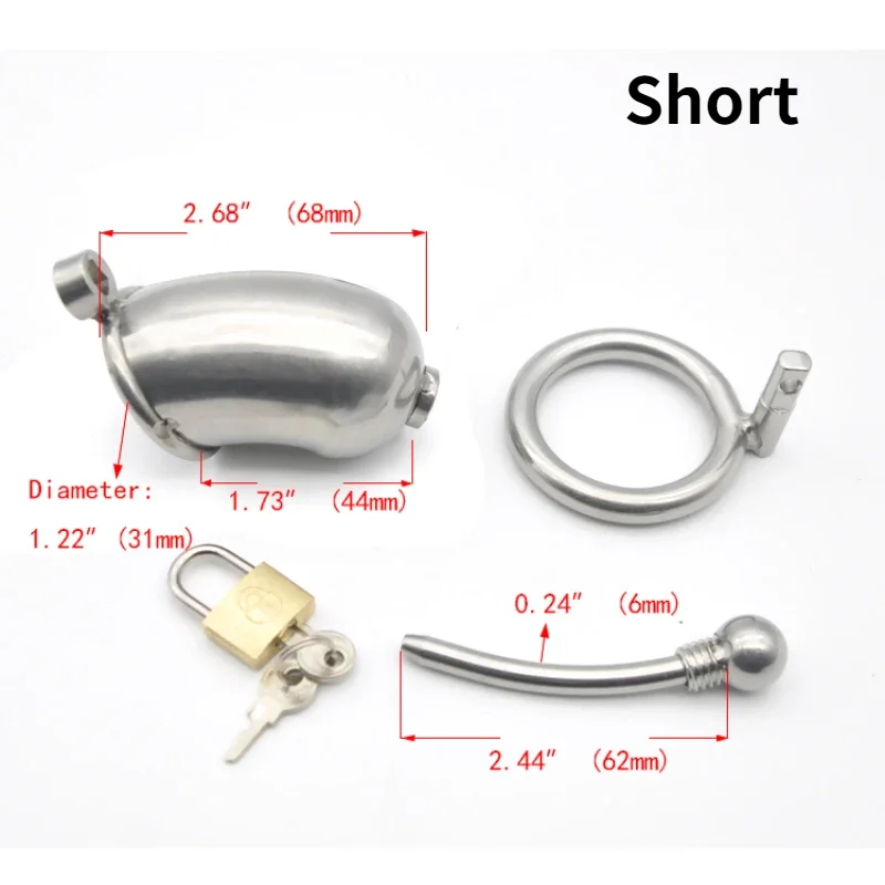 New Male Metal Chastity Device with Catheter Cock Cages Anti-Cheating Penis Lock Male Chastity Belt 성인용품 Gay Men Adults Male 18+