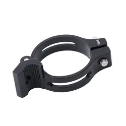 Abrazadera desviador delantero braze-on de aluminio rojo y negro