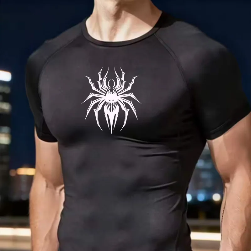 New Compression Shirt Men Fitness Gym Super Hero Sport Running T-Shirt Rashgard Tops Tee Quick Dry Short Sleeve T-Shirt For Men
