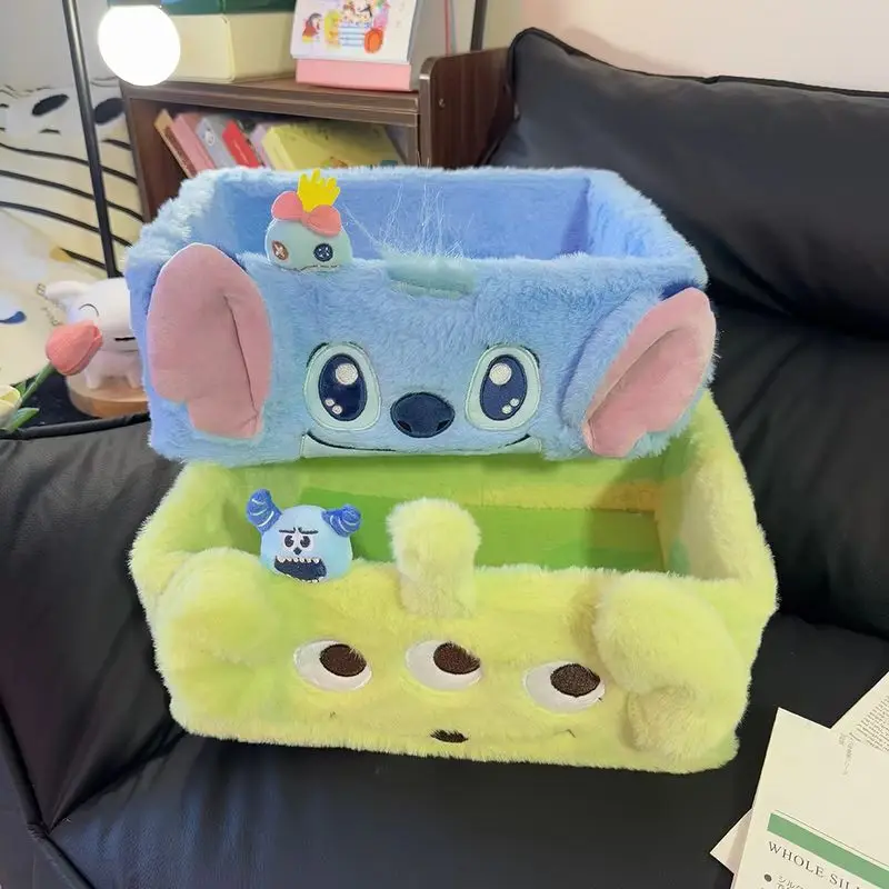 

Коробка для хранения Disney Lilo & Stitch «Девочка-инопланетянка», мультяшный настольный контейнер, декор для дома, подарочная корзина для хранения