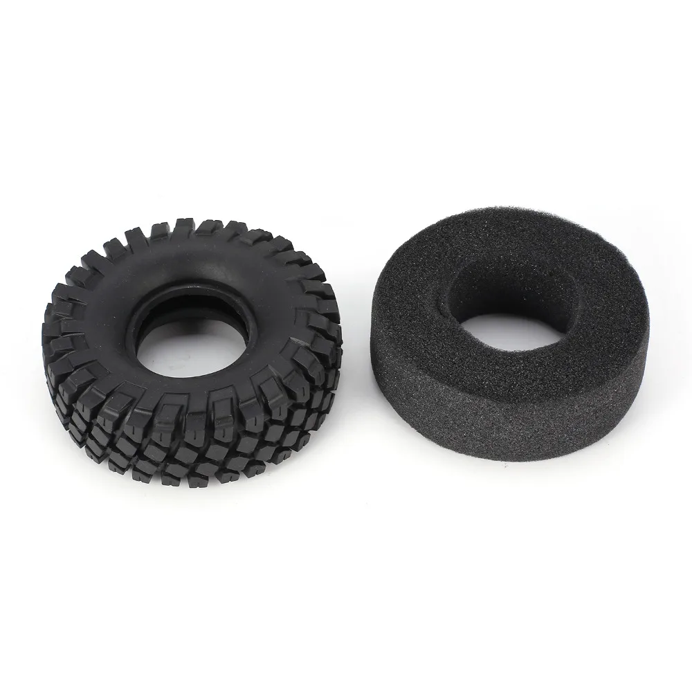 4PCS 1.9 inch Rubber Tyre Wheel Tire 100mm 105mm 110mm 115mm 122mm for 1:10 RC Rock Crawler SCX10 90046 D90 TF2 Traxxas TRX-4
