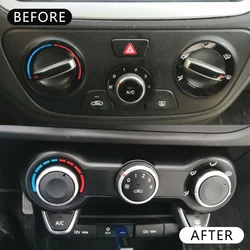 2Pcs/set Car Air Conditioning Knob AC Heat Control Switch Knobs for Hyundai Solaris 2017 - 2021 for Kia Rio K2 KX Cross