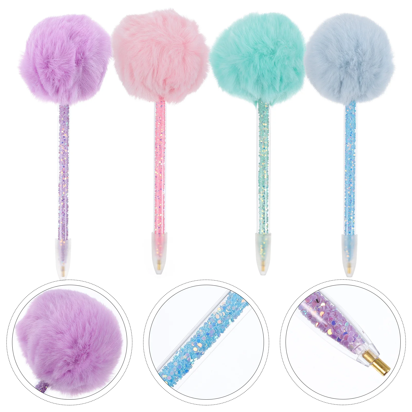 4 Pcs Embroidery Drill Pen DIY Hair Ball Bead Painting Embroidered Rhinestone Picker Dotting