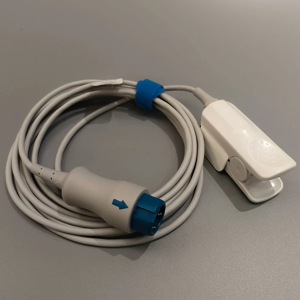 For Mindrays BloodsOxygen Sensor Adult Finger Clip Type Reusable Integrated 7-pin Bloods Oxygen Probe 512FLH