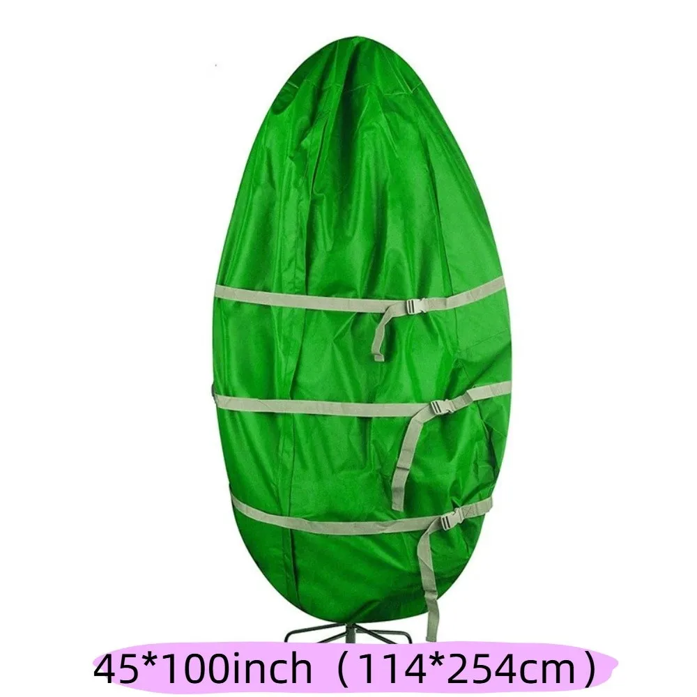 Waterproof Christmas Tree Storage Bag Heavy Duty Dustproof Christmas Tree Cover Smooth Zipper Oxford Cloth