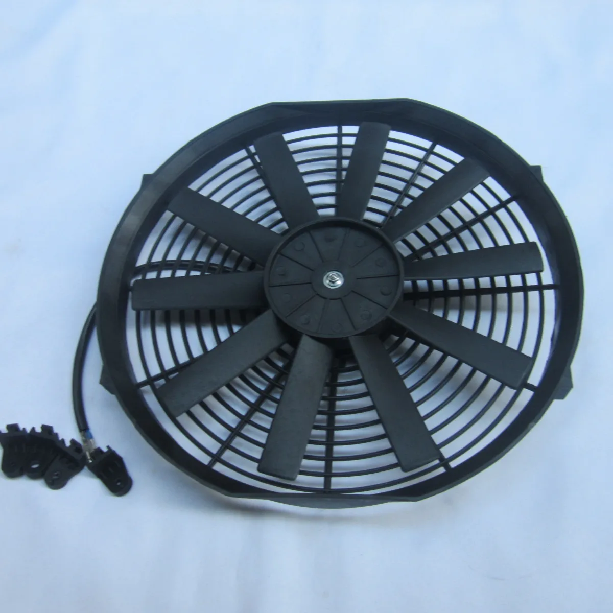 14 inch auto ac fan electrical fan universal use 12V 80W suction