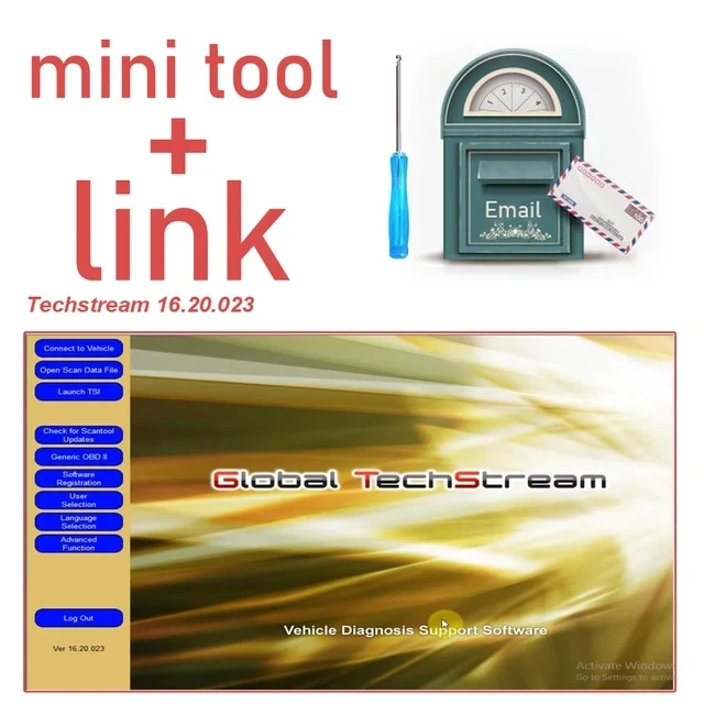 Techstream 16.30.013 OBD2 Scanner Car Maintenance Tools Applies to V16.30.013 ECM ECU mini VCI Reprogrammed Diagnose Programming