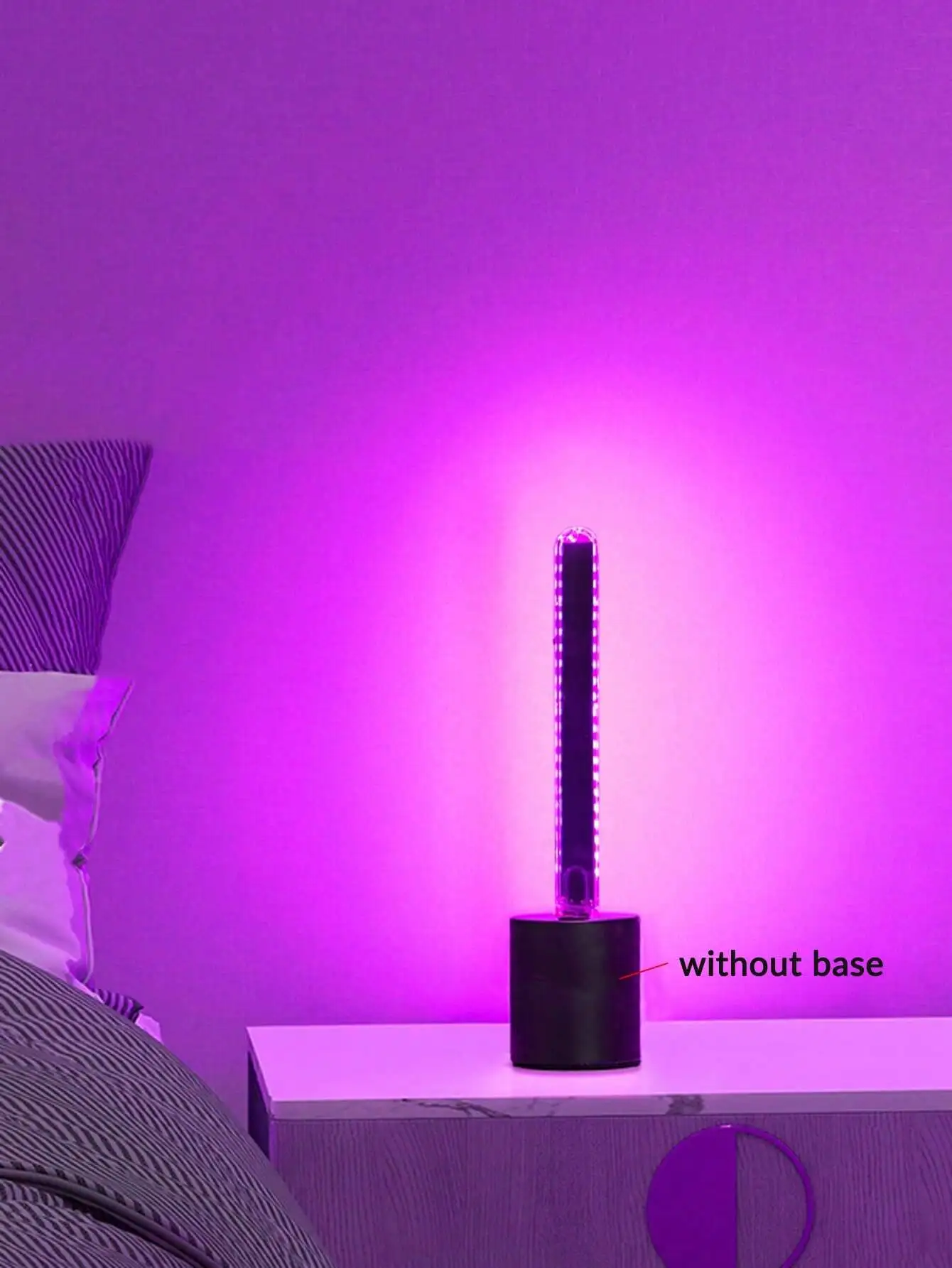 

1pc 24 LED USB Purple Light Atmosphere Lamp, Suitable For Bedroom Decor