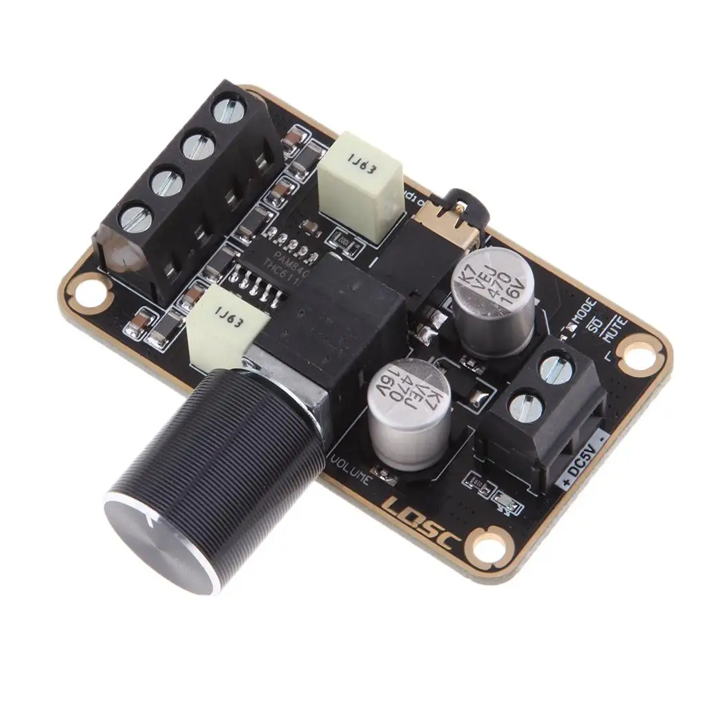 Class D Audio Amplifier Board 5V 5W Plus 5W Digital Stereo Module for Professional Hi-fi Sound Applications