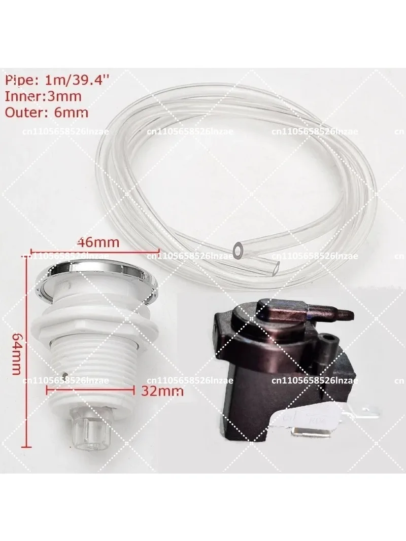 Silicone Cover for Garbage Disposal, Kitchen Food Mincer Air Hose Push Button Microswitch Switch Single Socket