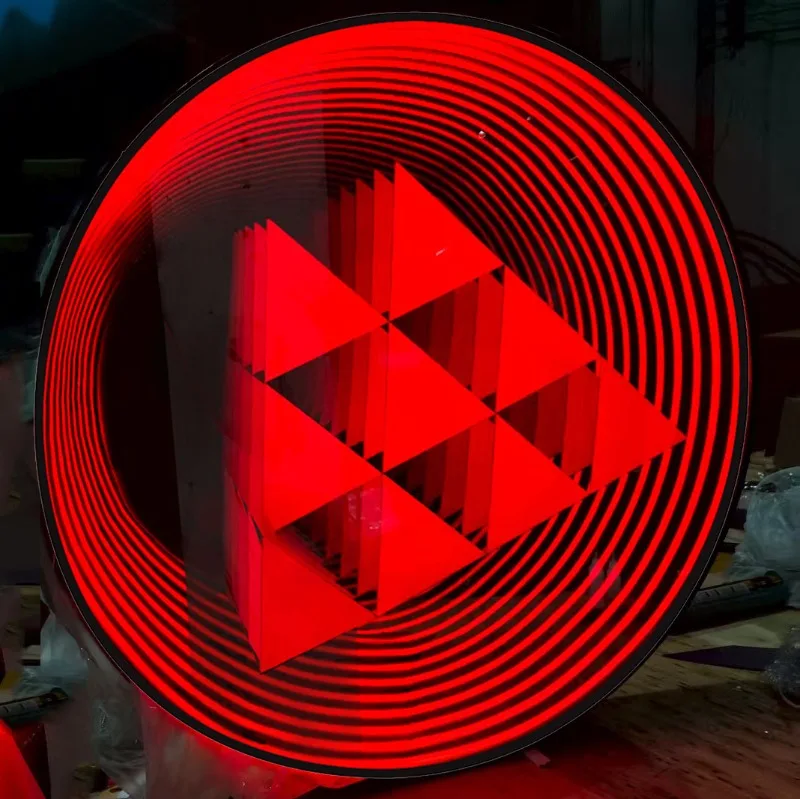 

Customizable Light Emitting Diode with Infinite Abyss effect glowing characters and logos for companies and hospitals