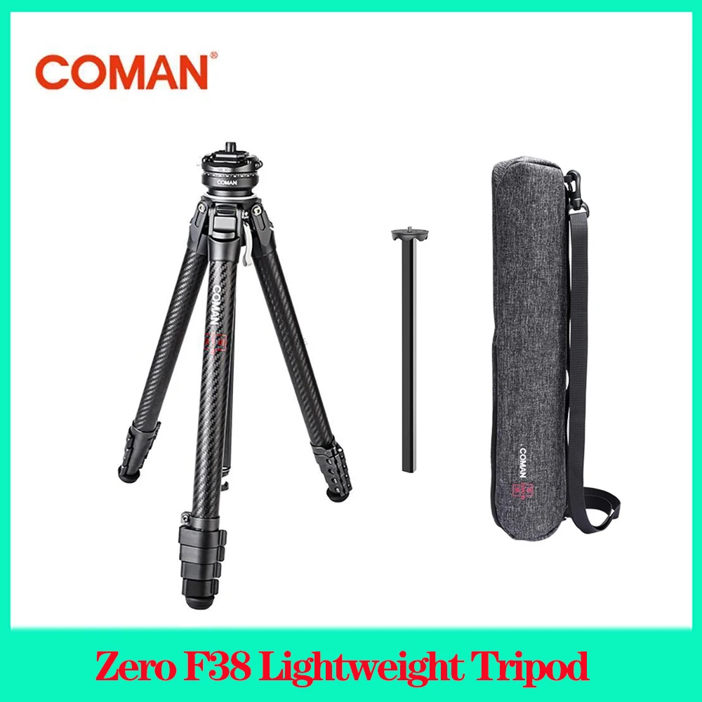 

Coman Zero F38 Tripod Professional Lightweight Travel Full Carbon Fiber Tripod Outdoor Quick Release Ball Head Monopod