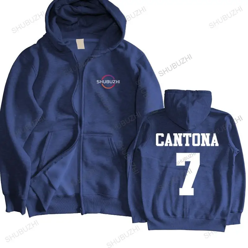 new arrived men sweatshirt spring cotton warm coat CANTONA 7 unisex Shubuzhi Brand Funny letter printed hoodie zipper Outwear